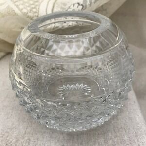 LENOX Crystal Pressed Glass, Round Vase,‎ Heavy Crystal Vase
